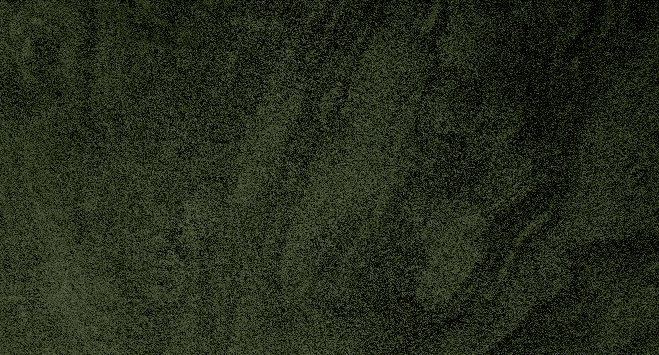 Dark green textured background with subtle patterns.